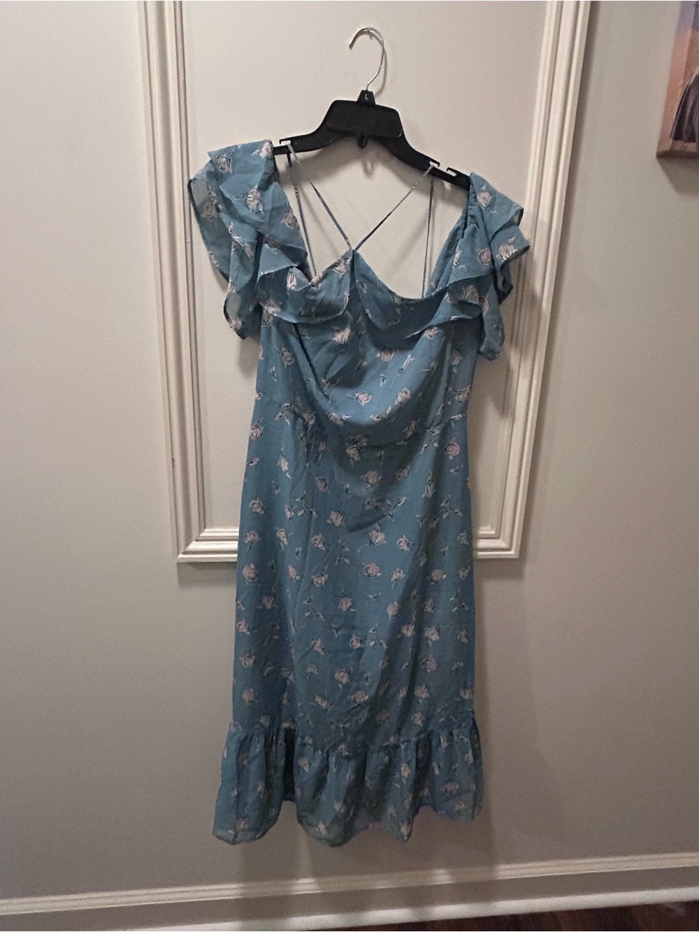 Lumiere Blue Floral Midi Dress